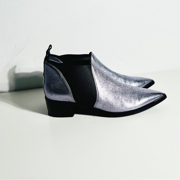 Acne Studios Jenny / Jensen metallic ankle boots size 36 - Picture 2 of 6